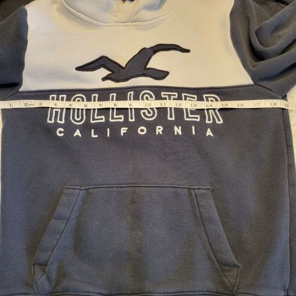Hollister navy and white hoodie - Picture 5 of 7